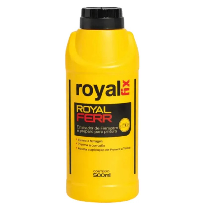 Conversor E Limpador De Ferrugem Royalferr 500ml Royal Fix