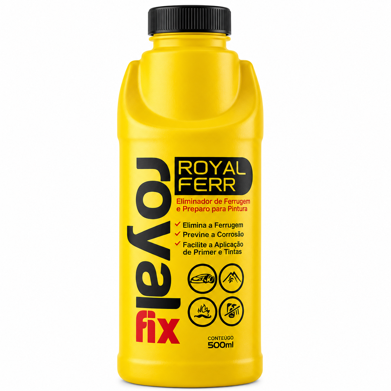 Conversor E Limpador De Ferrugem Royalferr 500ml Royal Fix