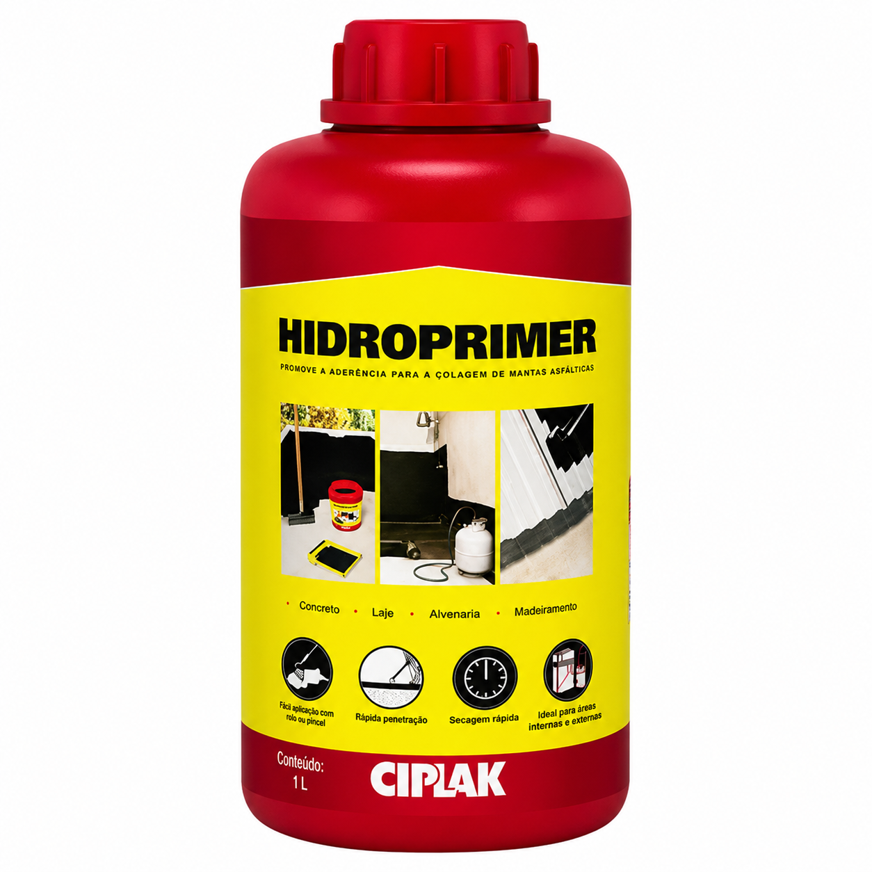 Hidroprimer Cola para Manta Asfáltica 1 Litro Ciplak