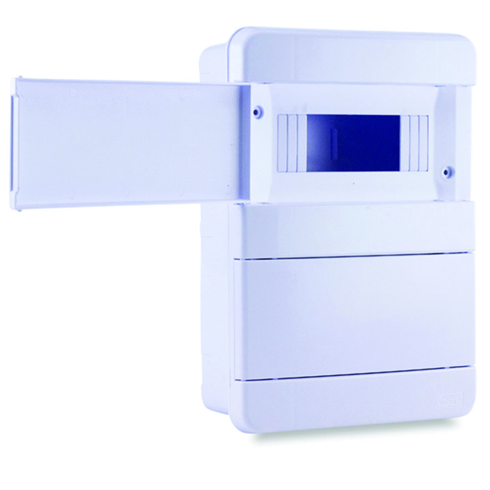 Quadro de Distribuição de Embutir Para 16 Disjuntores DIN Branco Force Line