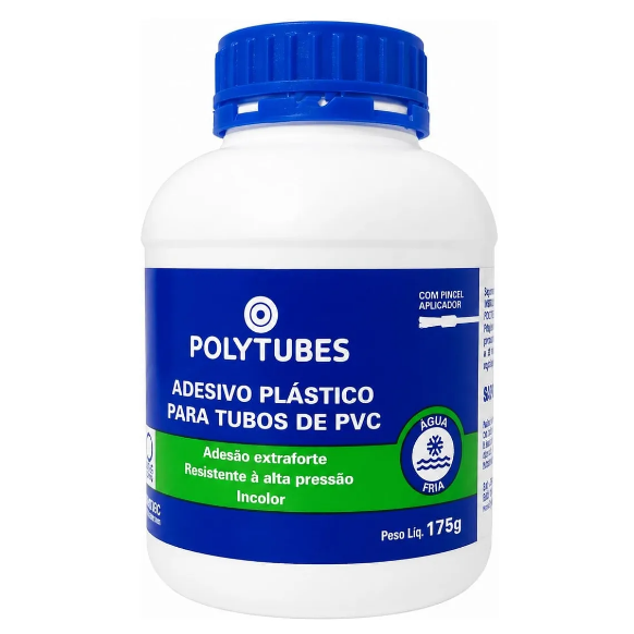 Adesivo Para Tubo de PVC 175g Polytubes