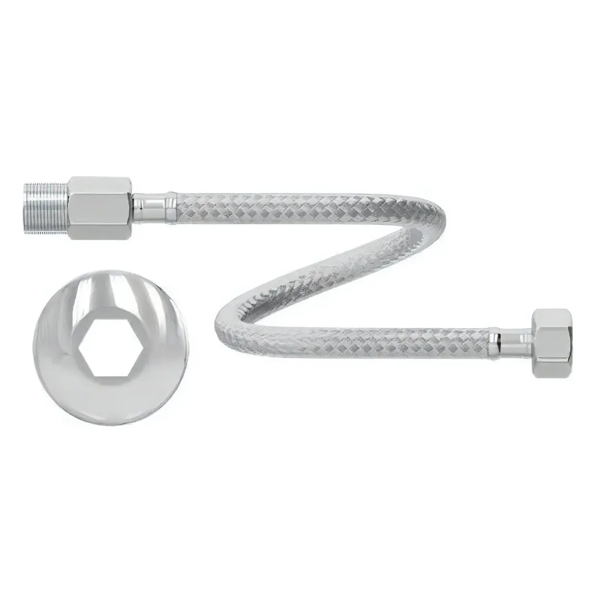 Engate Flexivel De Aço Inox Censi 40cm